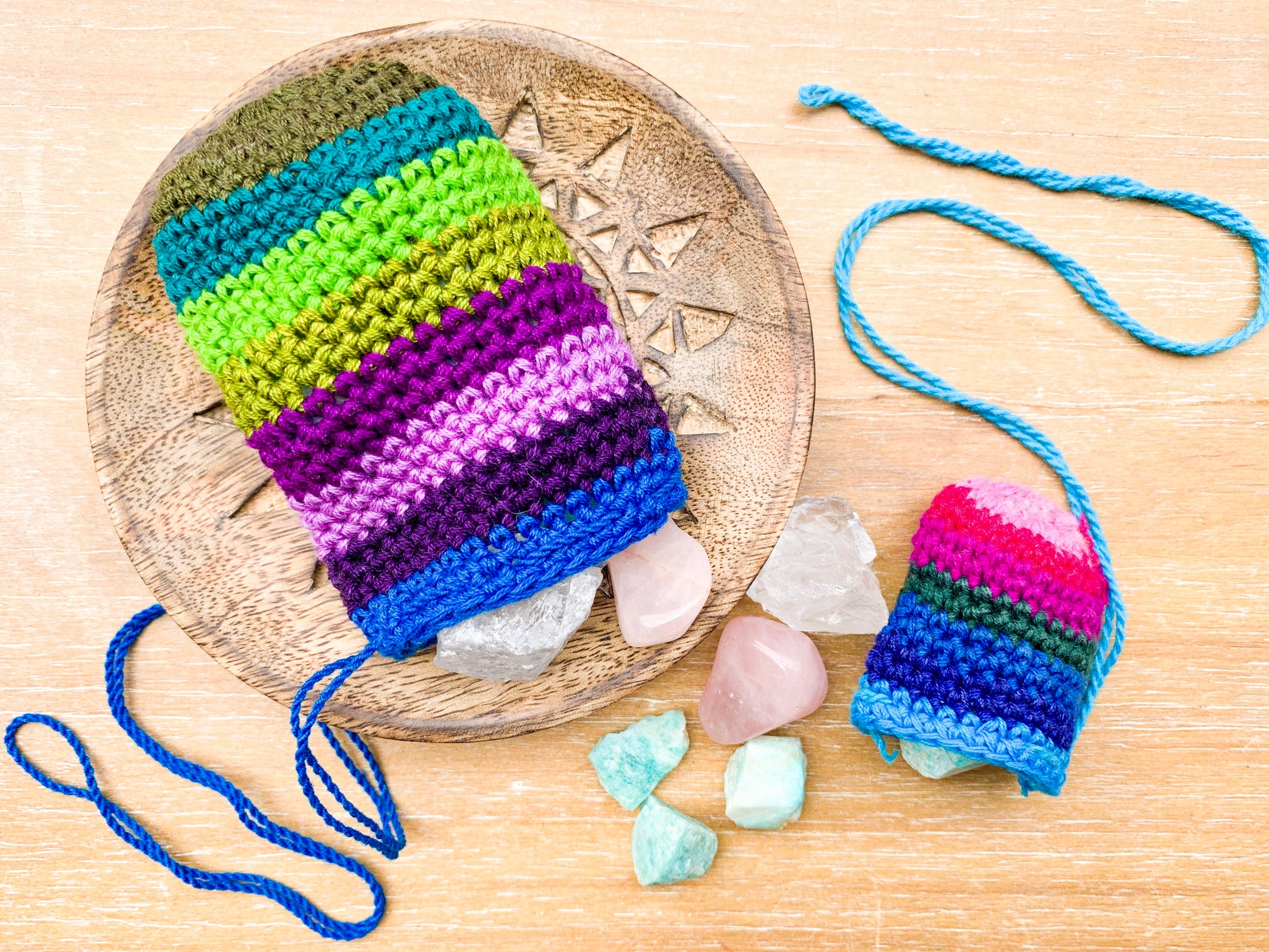 Crochet Crystal Pouch