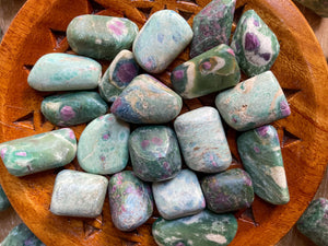 Ruby in Fuchsite Tumbled Stone