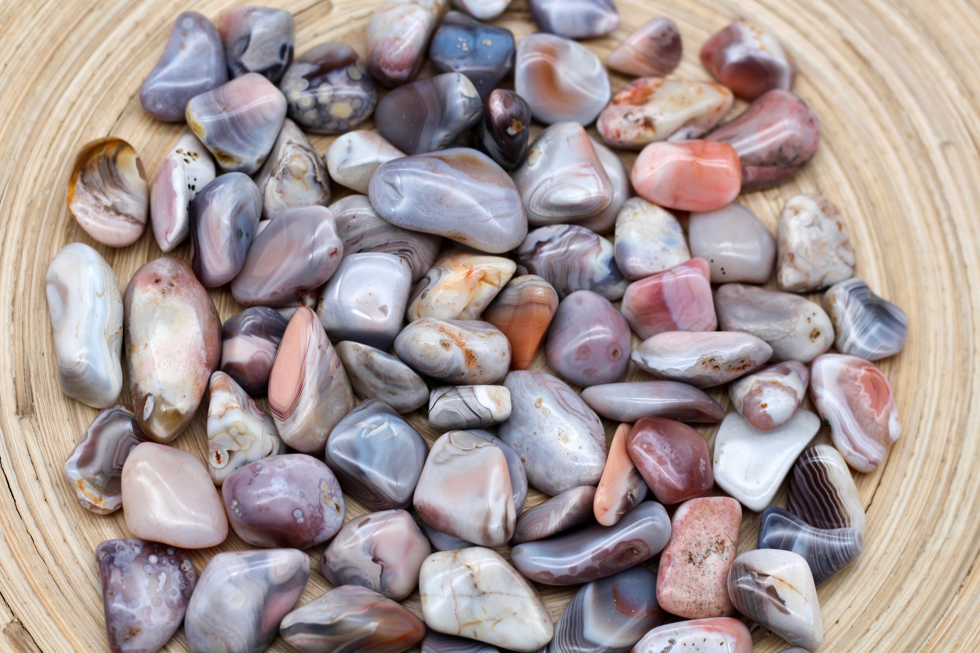 Botswana Agate Tumbled Stone || Small