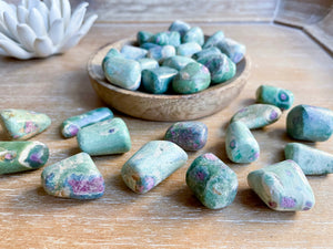 Ruby in Fuchsite Tumbled Stone