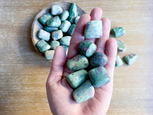 Ruby in Fuchsite Tumbled Stone