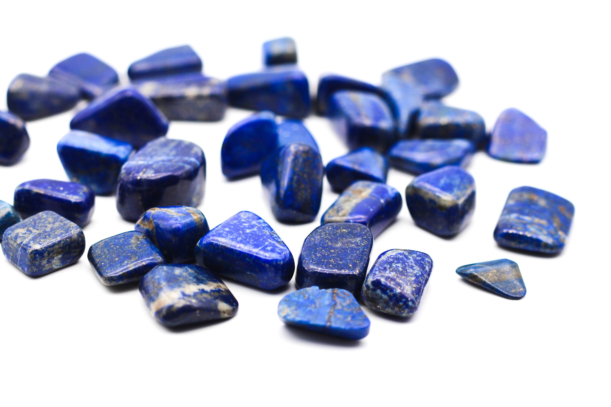 Cobalto Calcite Tumbled Stone - Grade A