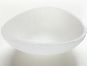 Selenite Triangle Bowl