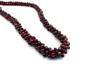 Vintage Garnet Rope Necklace