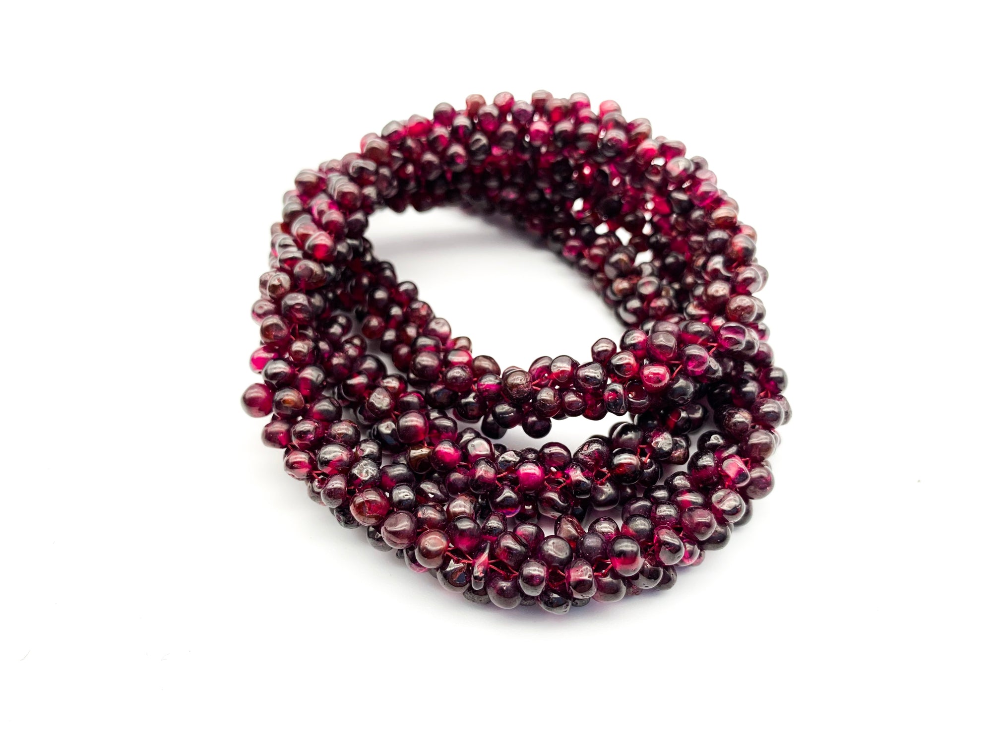 Vintage Garnet Rope Necklace