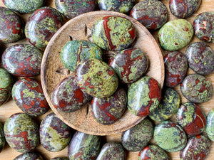 Dragon Blood Jasper Palm Stone