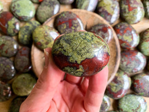 Dragon Blood Jasper Palm Stone