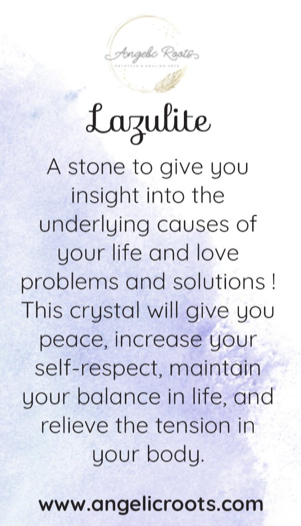 Lazulite Crystal Card