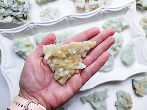 Raw Druzy Prehnite