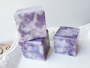 Lepidolite Cube