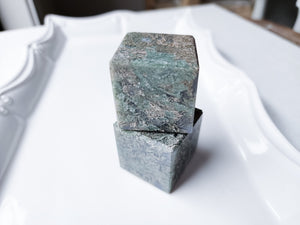 Moss Agate Cube