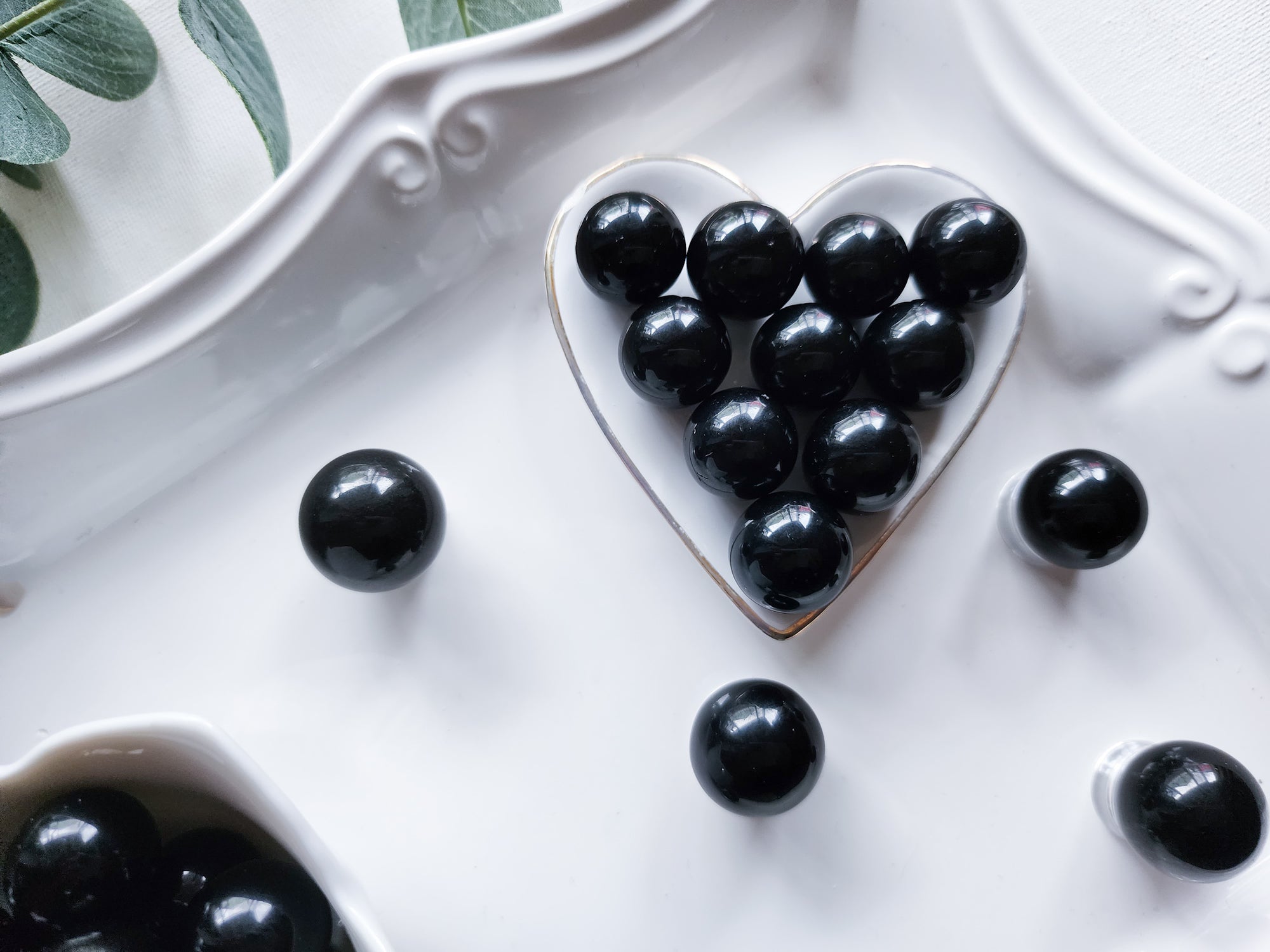 Black Obsidian Sphere || Marble