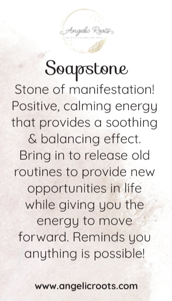 Soapstone Crystal Card