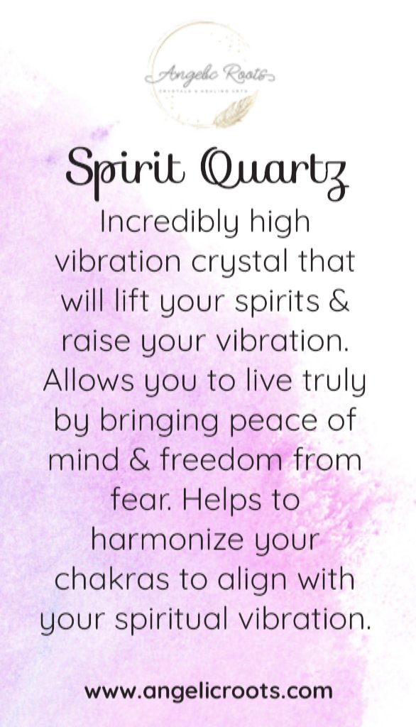 Spirit Quartz Crystal Card